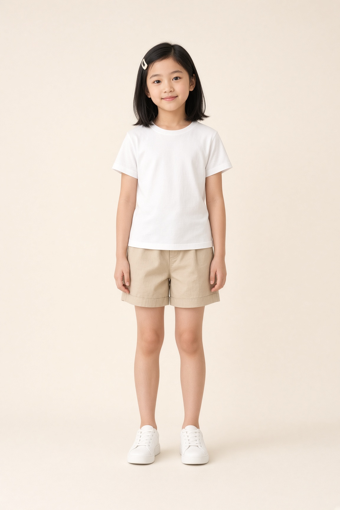 女の子の子供服モデル